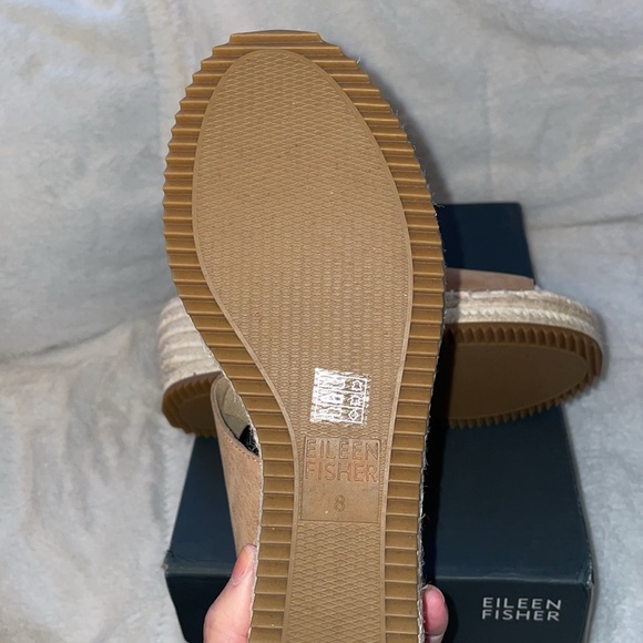 NWT Eileen Fisher Weslia Espadrille Wedge Sandal - Picture 14 of 14